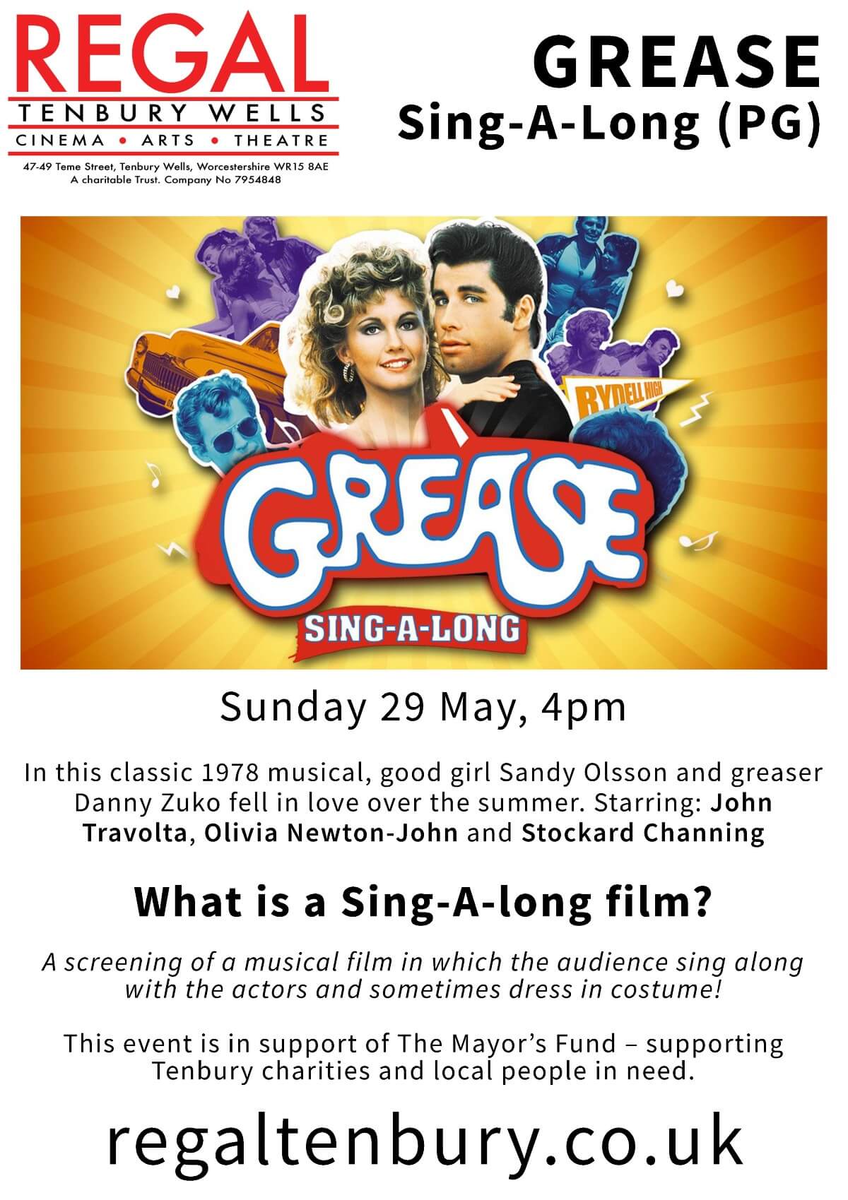 Grease SingAlong at The Regal Tenbury 29 May 2022 Visit The Malverns