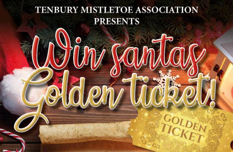 Text - Wub Santas Golden Ticket with an image of a golden ticket