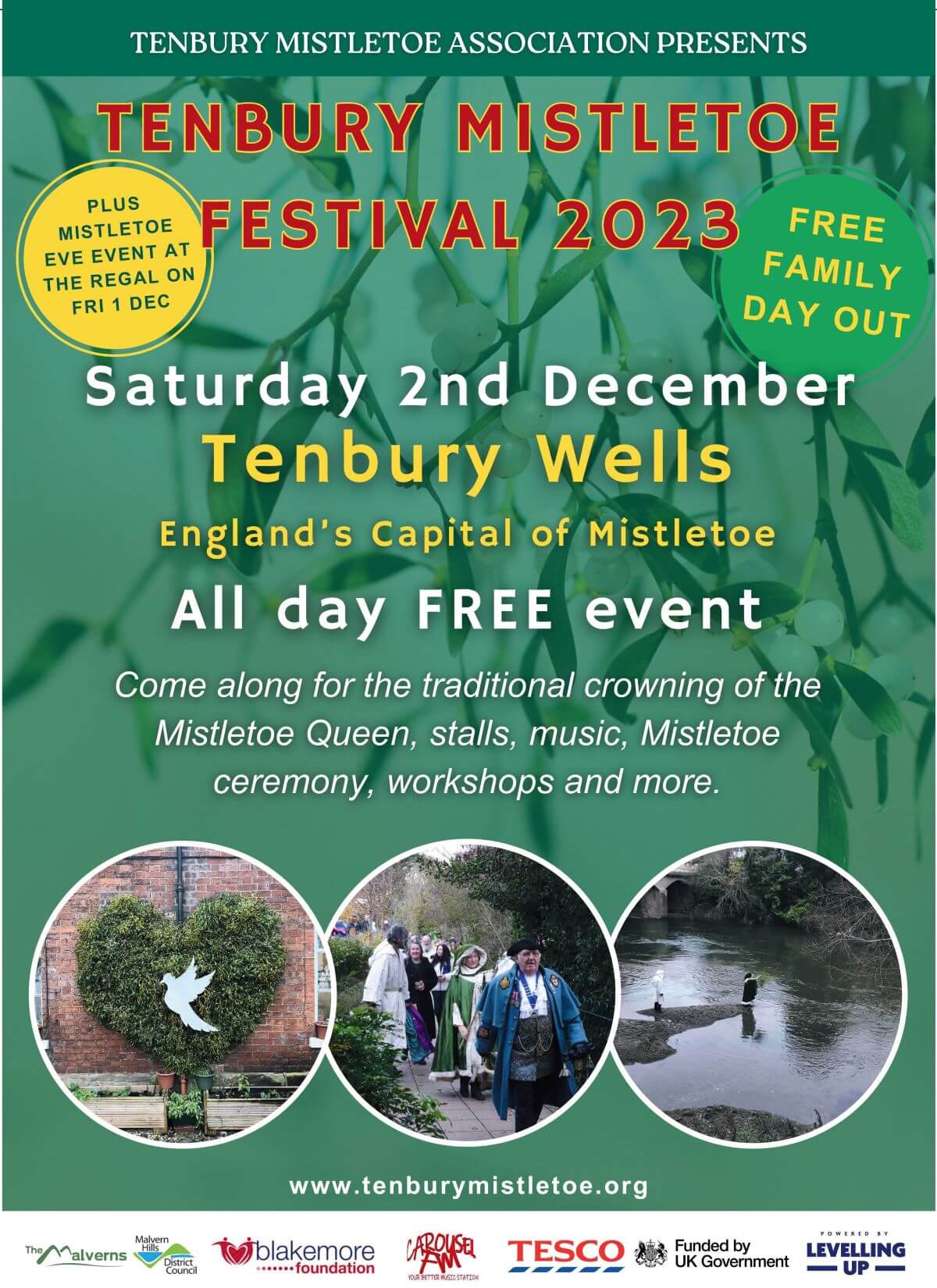 Don't Miss-letoe! Tenbury Wells Mistletoe Festival - Visit The Malverns