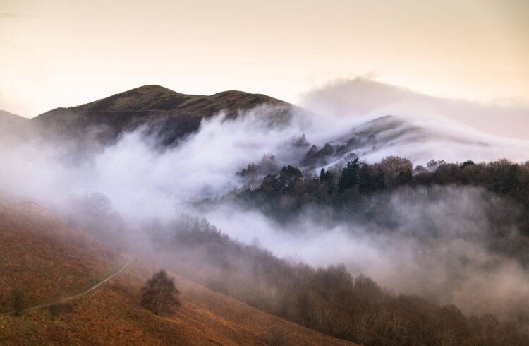 Mists over the Malvern Hills