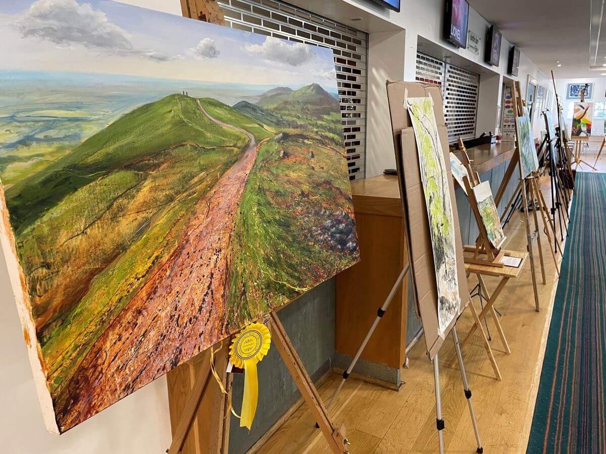 A painting of the Malvern Hills