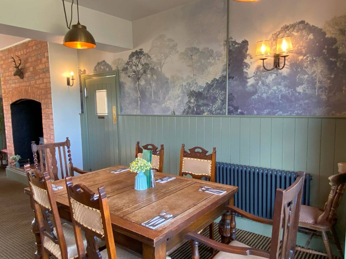 The cosy interior of a recently renovated pub