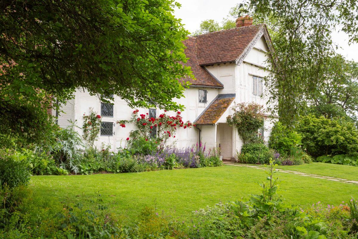 An English country house in the Tudor style